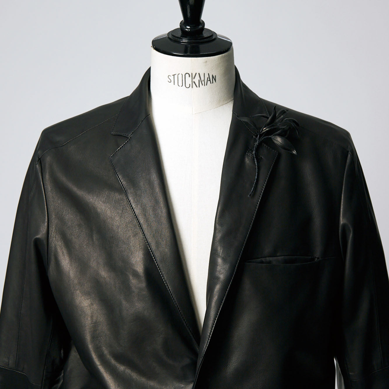 Notched Lapel Jacket with Lapel Pin