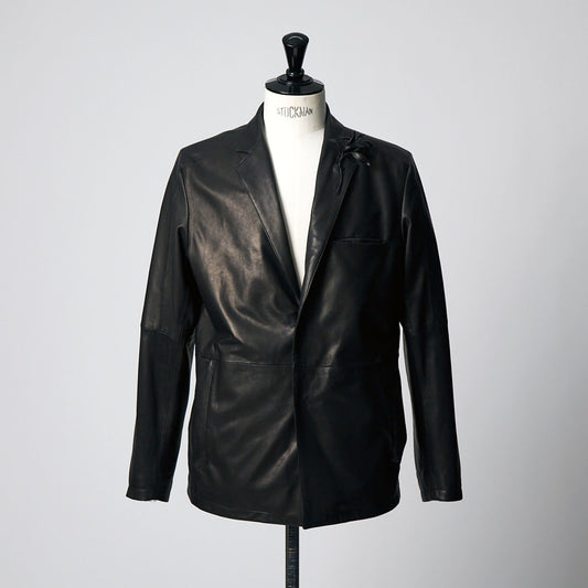 Notched Lapel Jacket with Lapel Pin